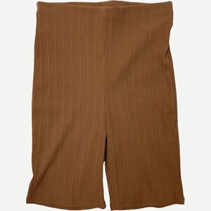 5/$20 Sabora brown ribbed biker‎ shorts